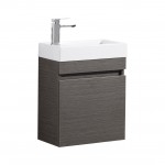 Evie Dark Brown Mini Wall Hung Vanity 450*250 Cabinet Only Evie Dark Brown Mini Wall Hung Vanity 450*250 Cabinet Only
